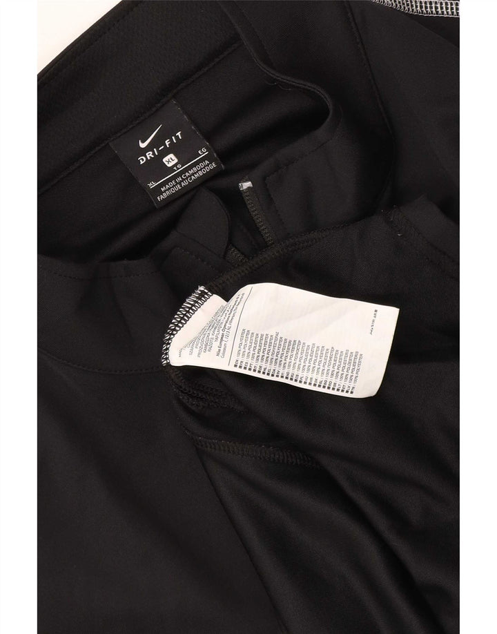 Nike herre Dri Fit træningsdragt topjakke XL sort polyester
