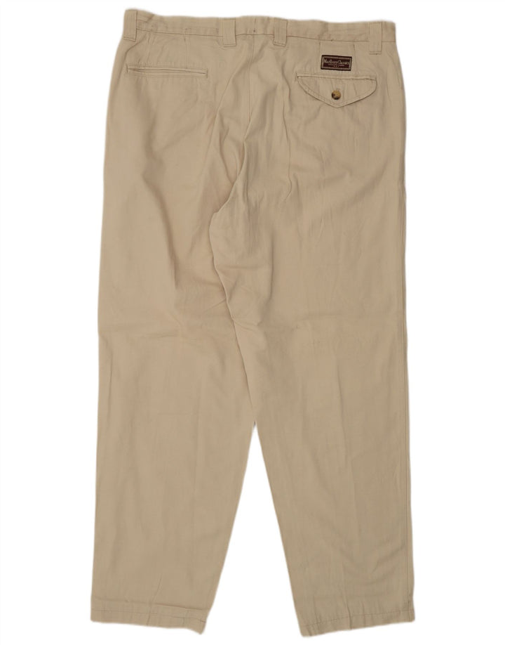 Marlboro Classics Herre Chino Bukser EU 56 3XL W38 L30 Beige Bomuld