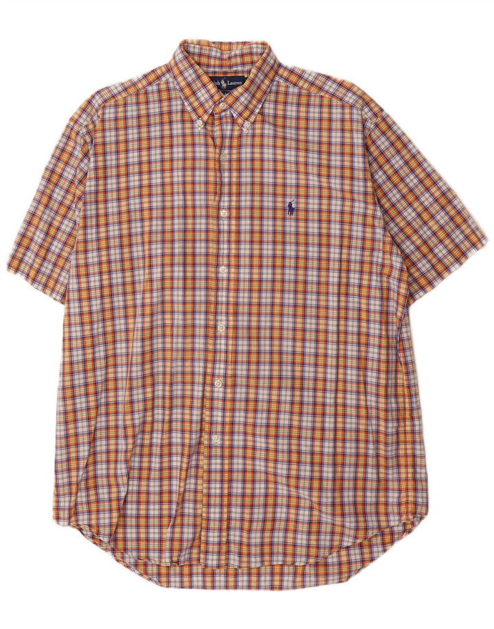 Ralph Lauren Herre Blake kortærmet skjorte medium flerfarvet ternet