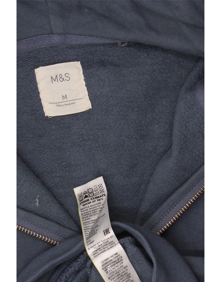 Marks & Spencer Hættetrøje med lynlås til mænd mellem marineblå bomuld