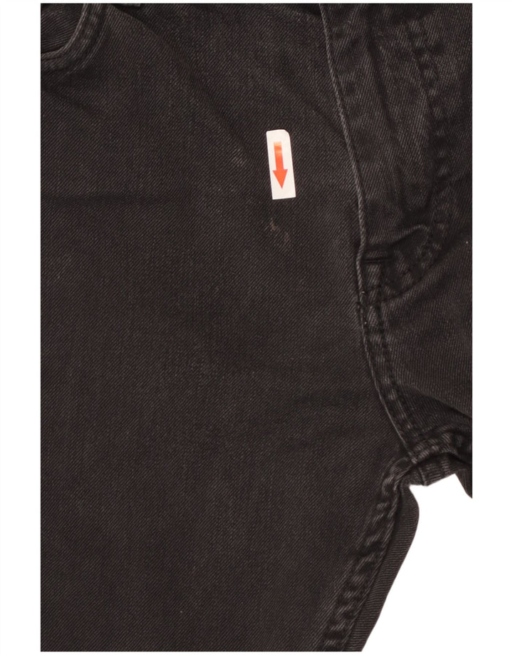 HUGO BOSS Dame Delaware Slim Jeans W34 L32 Sort Bomuld