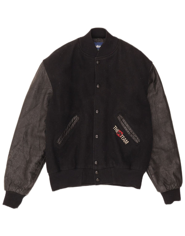 Holloway Herre Varsity Jacket UK 36 Small Black
