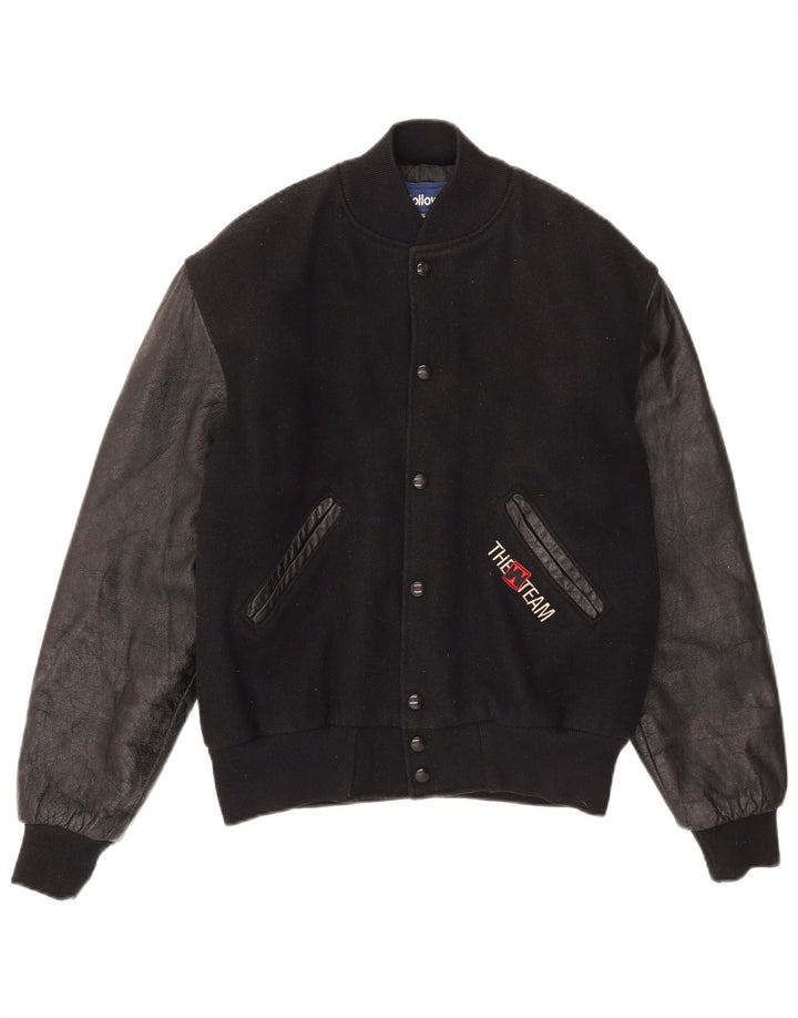 Holloway Herre Varsity Jacket UK 36 Small Black