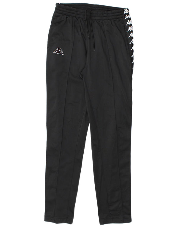 Kappa Boys Graphic Tracksuit Bukser 13-14 år Large Black Polyester