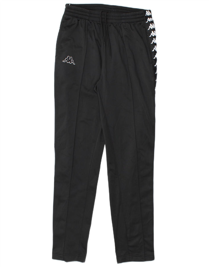 Kappa Boys Graphic Tracksuit Bukser 13-14 år Large Black Polyester
