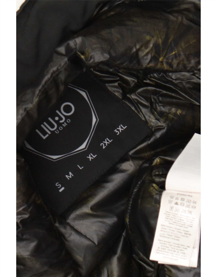 Liu Jo Herre Military Windbreaker Jacket UK 36 Small Black Polyester