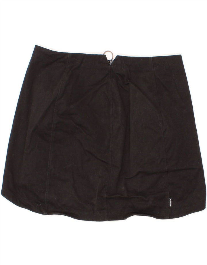 HURLEY Womens Mini Skirt XS W26 Black Cotton Vintage Hurley and Second-Hand Hurley from Messina Hembry 