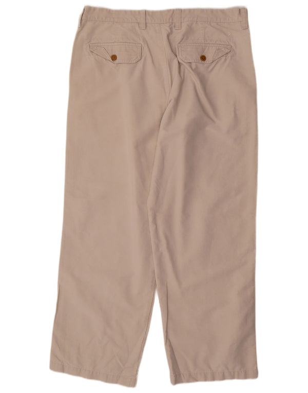 IZOD Straight Chino Bukser til mænd W38 L30 Beige Bomuld