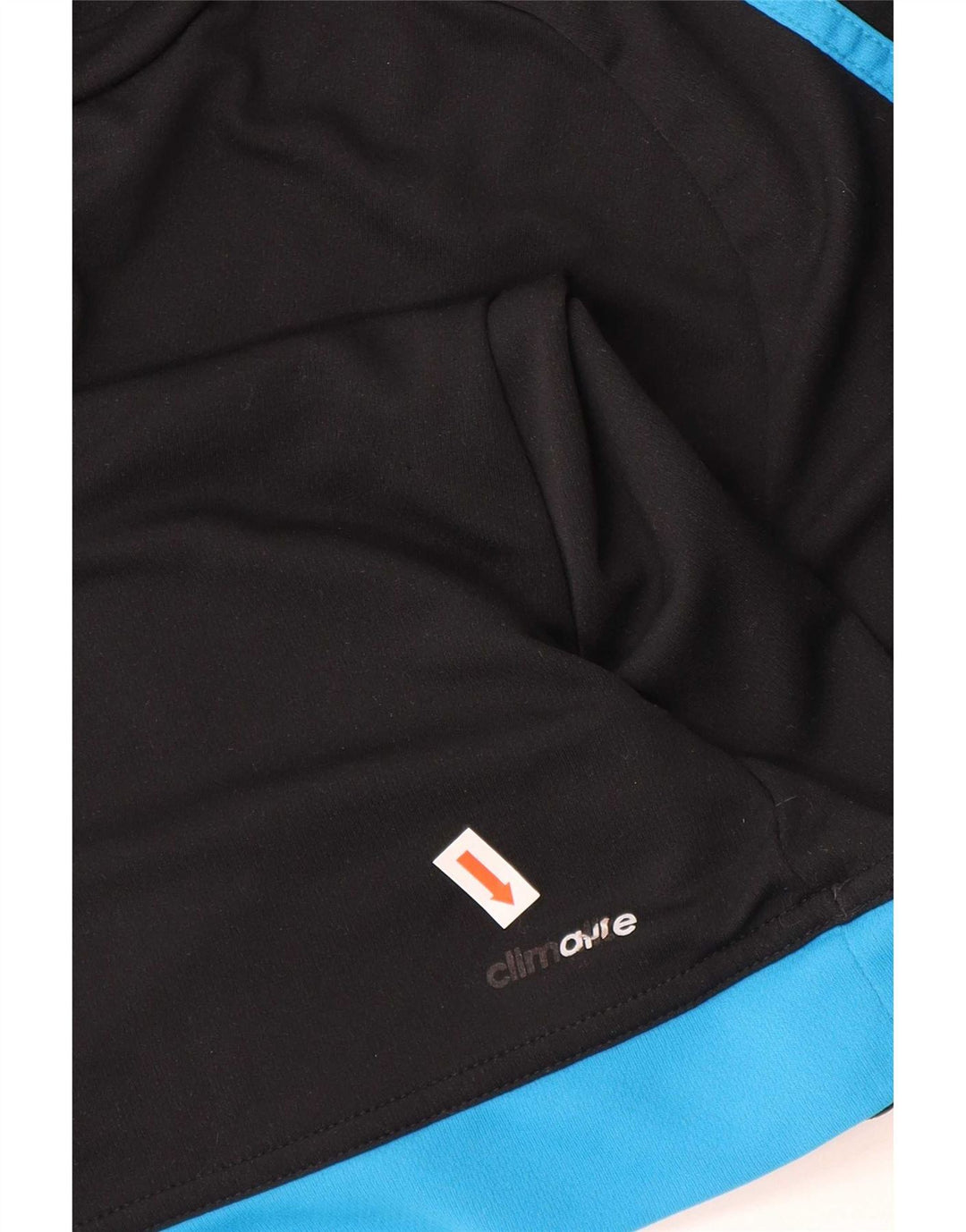 Adidas Herre Climalite T-Shirt Top Medium Sort Colourblock Polyester
