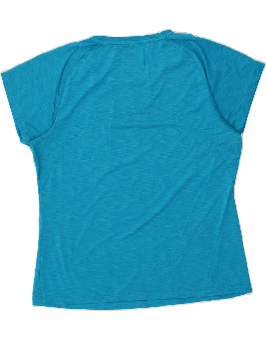 IZOD Womens T-Shirt Top UK 16 Large Blue Flecked Polyester Vintage Izod and Second-Hand Izod from Messina Hembry 