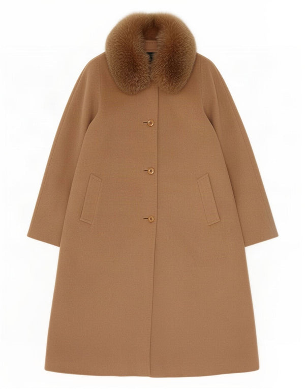Cinzia Rocca Womens Oversized Overcoat UK 18 XL Brown Wool