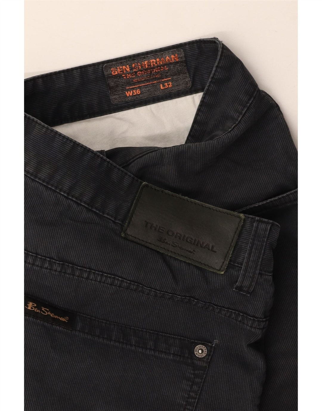 BEN SHERMAN Straight Casual bukser til mænd W36 L32 Grå