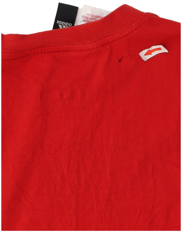 Adidas drenge grafisk t-shirt top 11-12 år medium rød