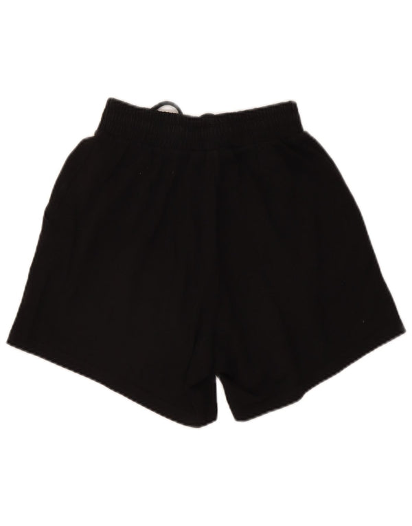 Adidas grafiske sportsshorts til kvinder UK 6 XS sort bomuld