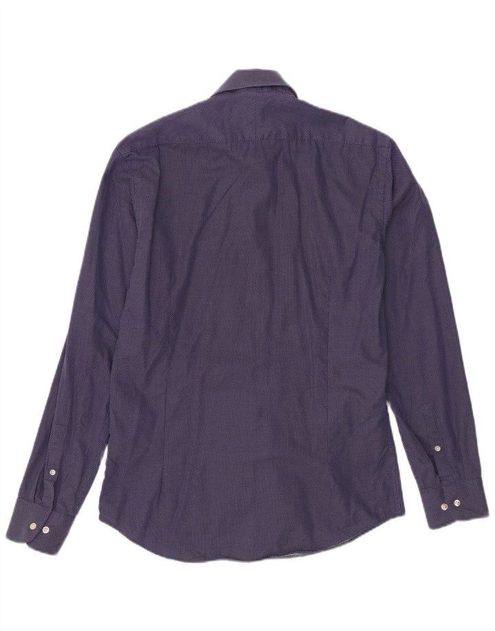 French Connection Herreskjorte str. 15 1/2 Medium Marineblå Geometrisk Bomuld
