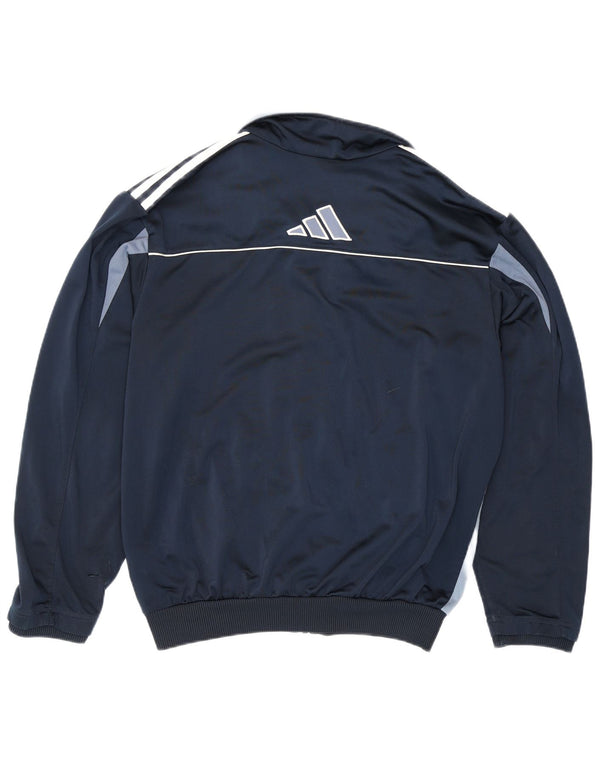 Adidas Træningsdragt til mænd, topjakke UK 36/38 Small Navy Blue Colourblock