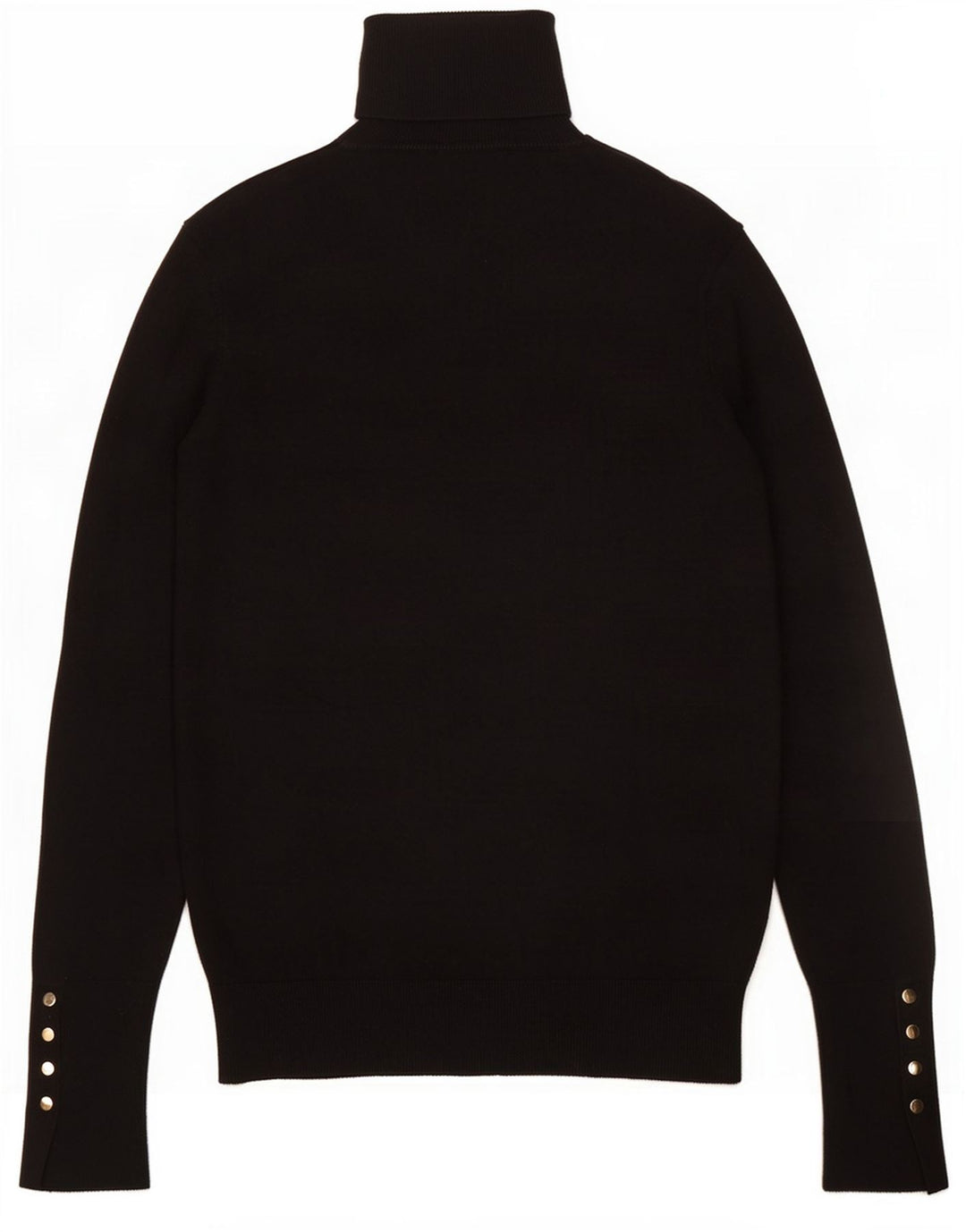 Zara Dame Roll Neck Jumper Sweater UK 14 Large Black