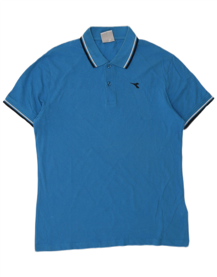Diadora herre poloshirt Medium blå bomuld