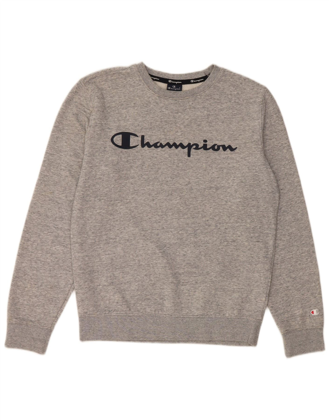 Champion Herre grafisk sweatshirt Jumper lille grå flækket bomuld