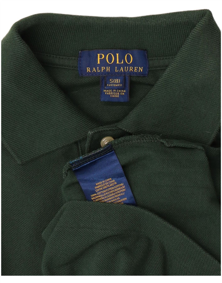 POLO RALPH LAUREN Drenge Custom Fit Polo Shirt 7-8 år Lille Grøn