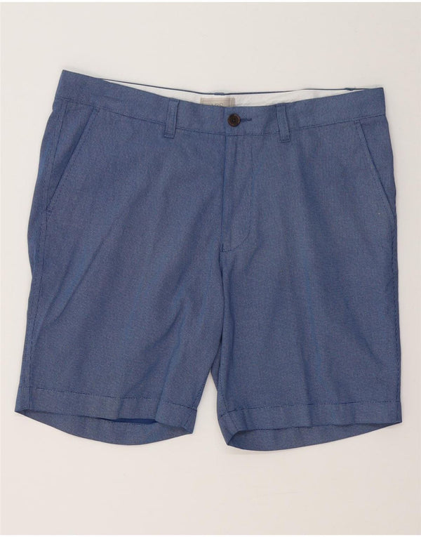 Marks & Spencer Herre Chino Shorts W34 Large Blue Cotton
