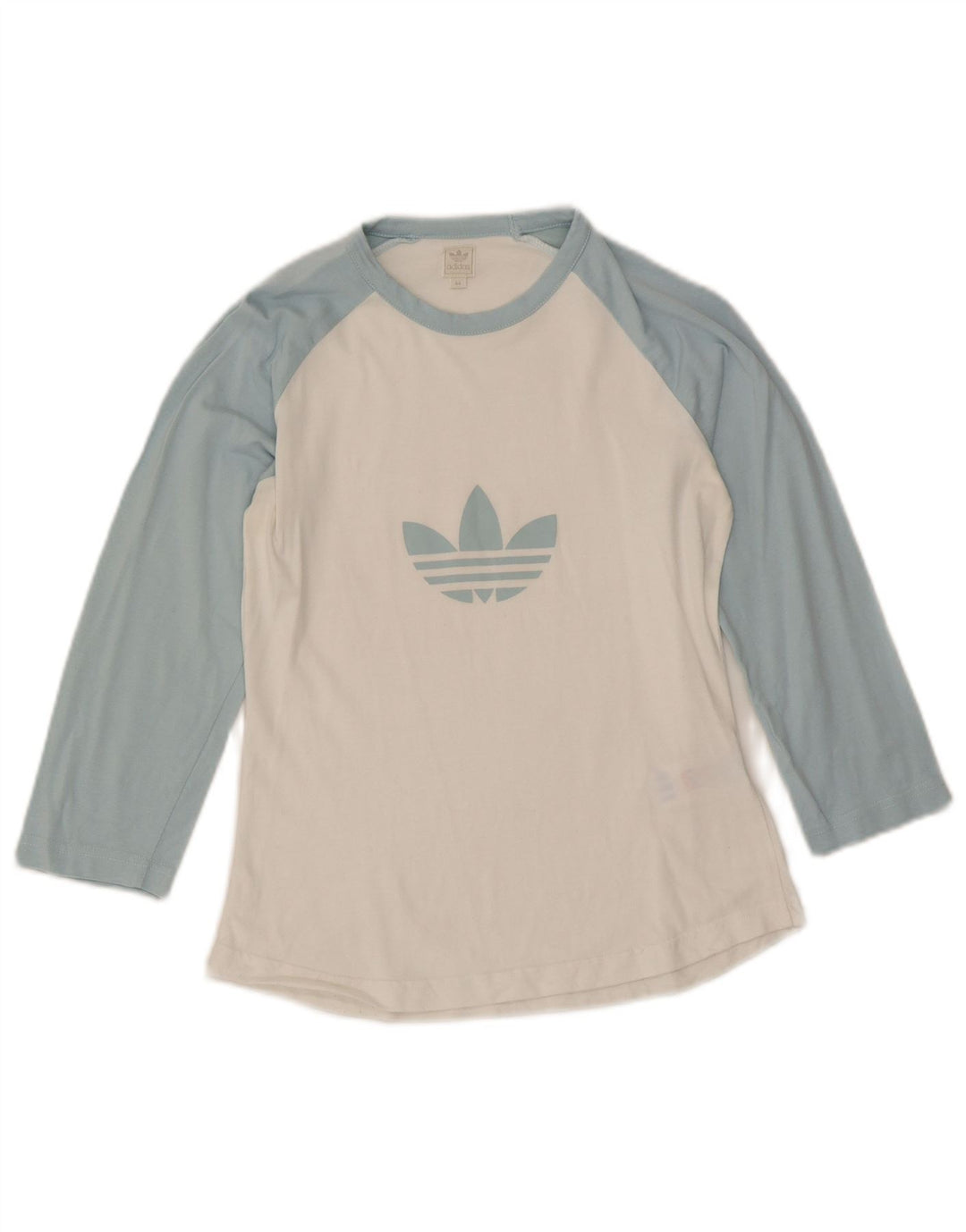 Adidas Dame Grafisk Top 3/4 ærme IT 44 Medium Hvid Colourblock Bomuld
