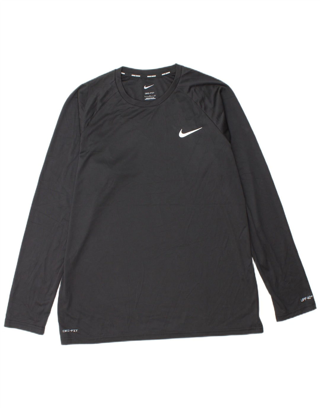 NIKE Herre Dri Fit Top Langærmet Stor Sort