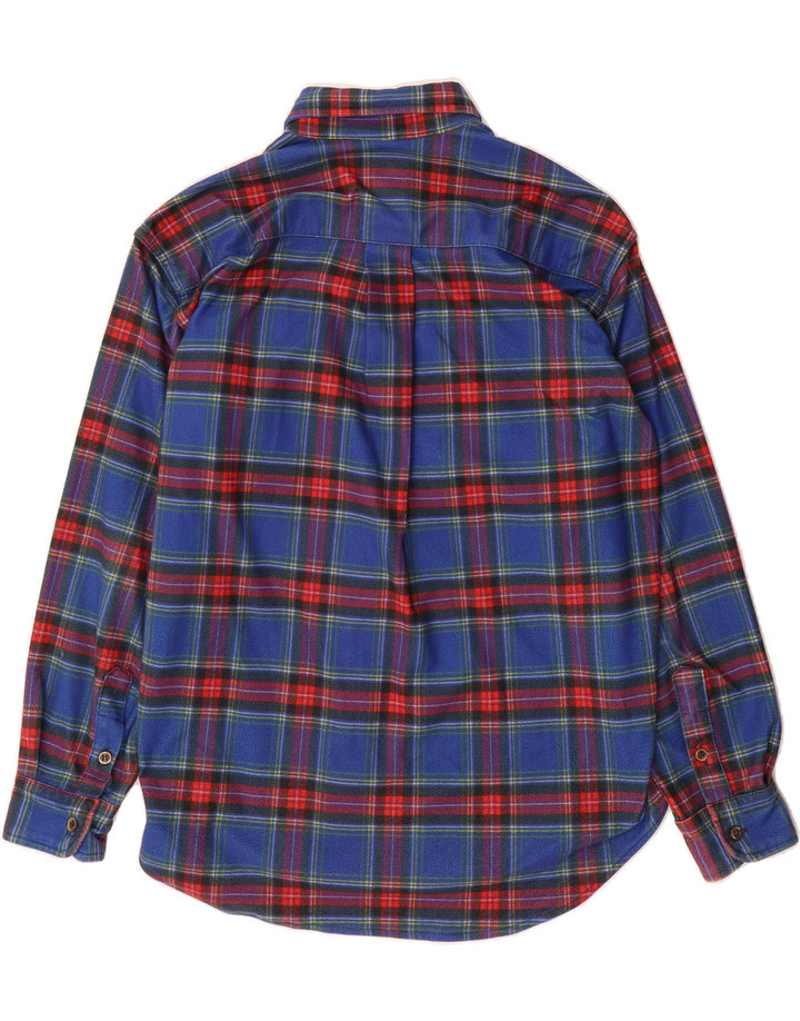 AESSE Mens Flannel Shirt Small Blue Check Vintage Aesse and Second-Hand Aesse from Messina Hembry 