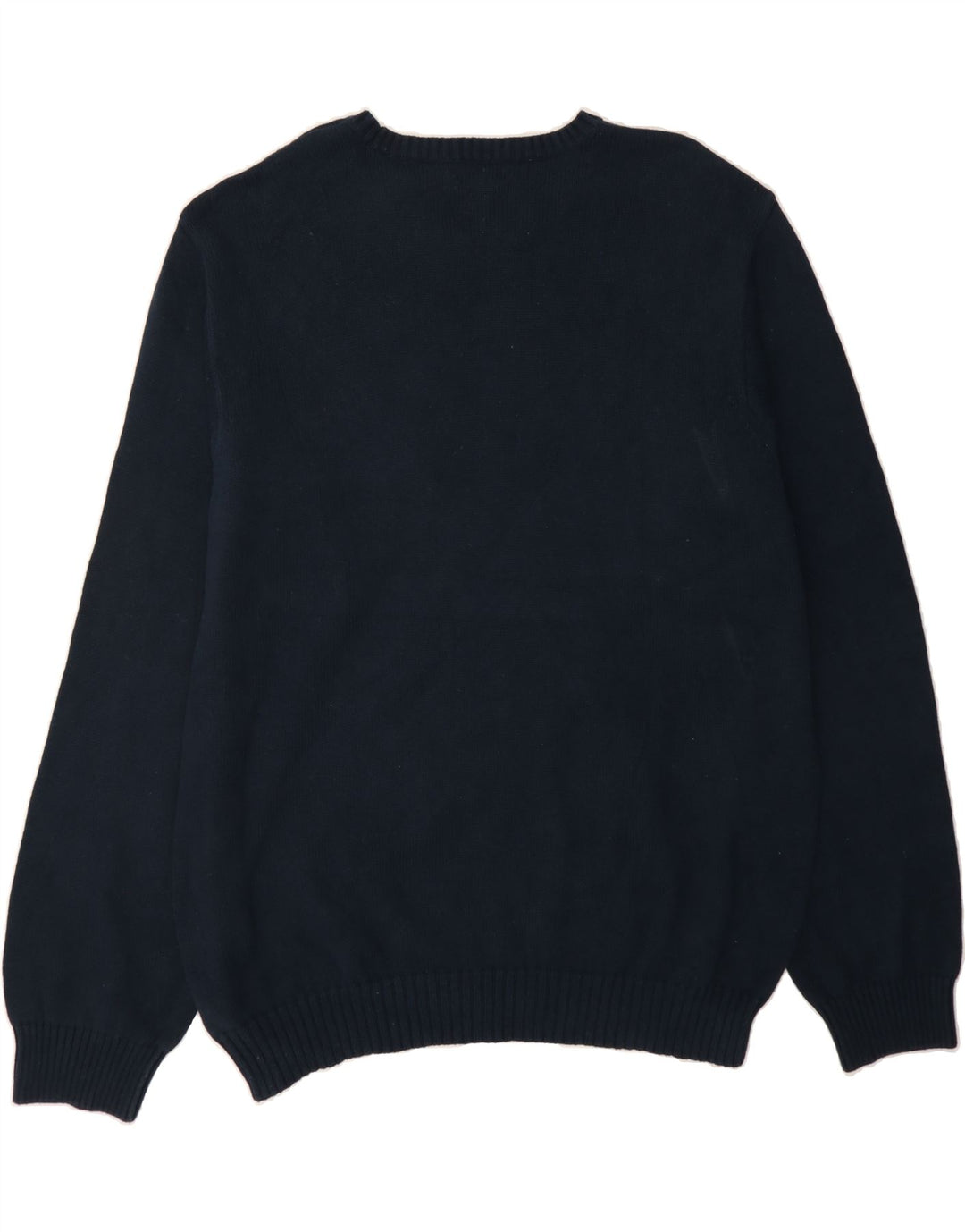 IZOD Mens Crew Neck Jumper Sweater XL Navy Blue Cotton Vintage Izod and Second-Hand Izod from Messina Hembry 