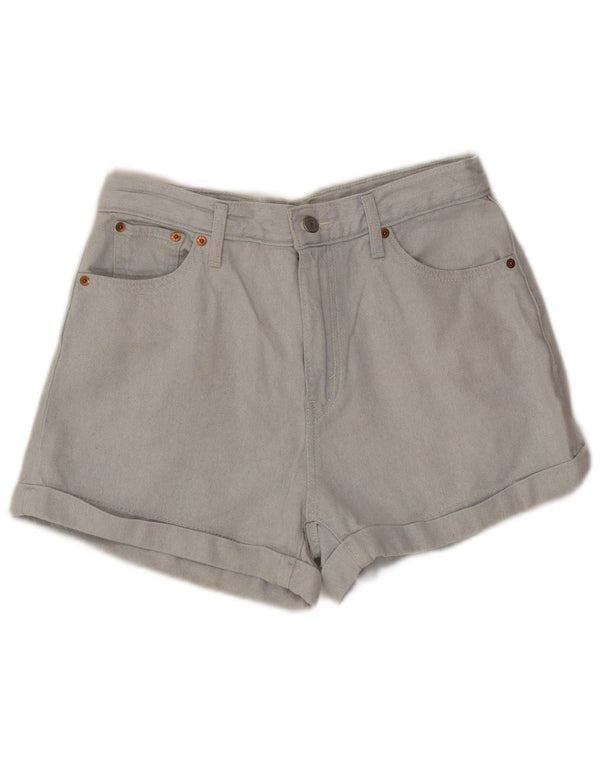 Levi's Dame Mom Højtaljede denimshorts W29 Mellemblå Bomuld