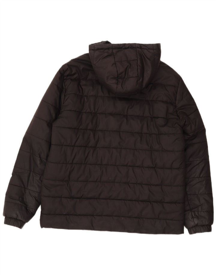 Puma Herre hættepolstret jakke UK 40 Stor sort polyester