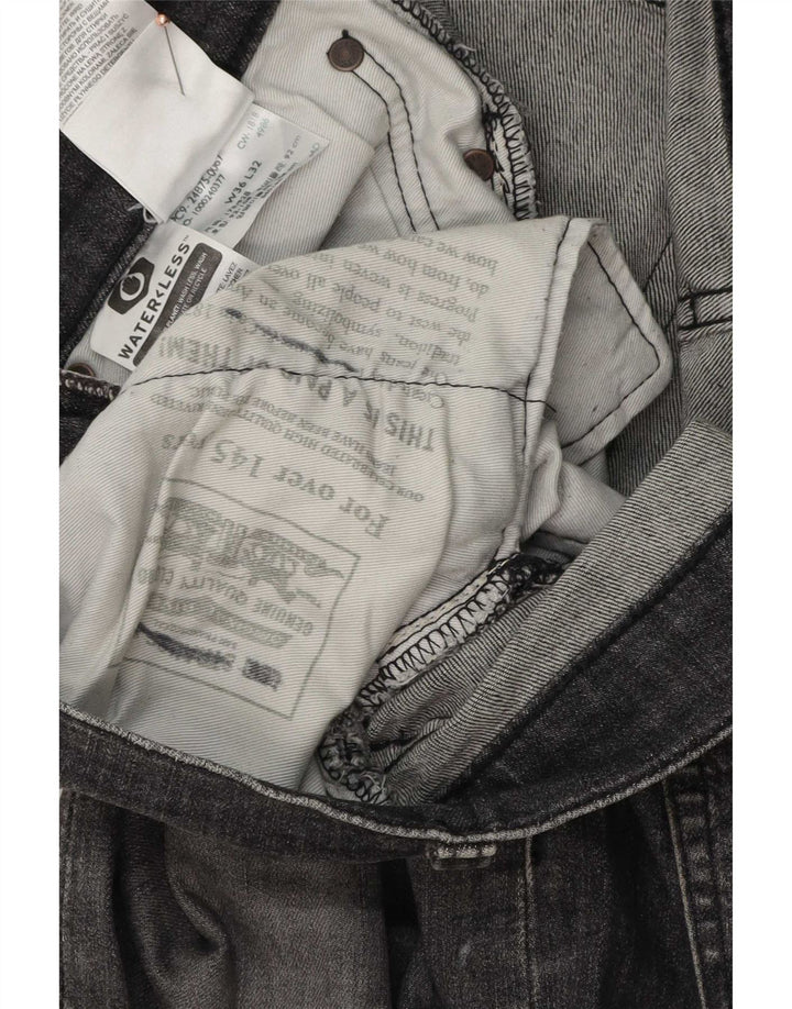 Levi's Slim Jeans til mænd W36 L32 Grå bomuld