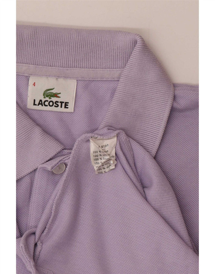 Lacoste herre poloshirt størrelse 4 Medium lilla bomuld