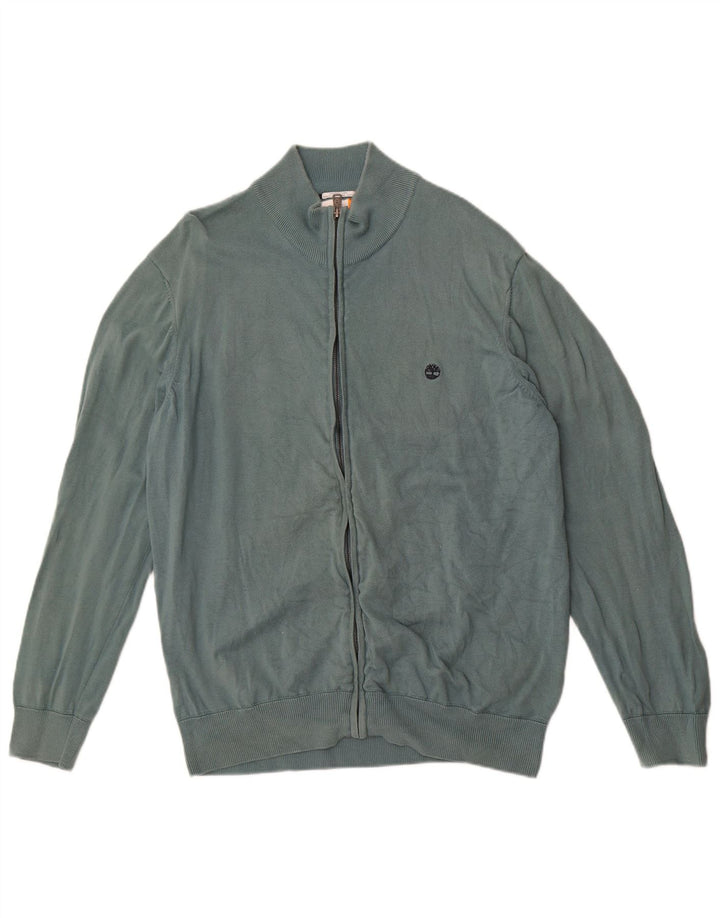 Timberland Herre Cardigan Sweater XL Grøn Bomuld