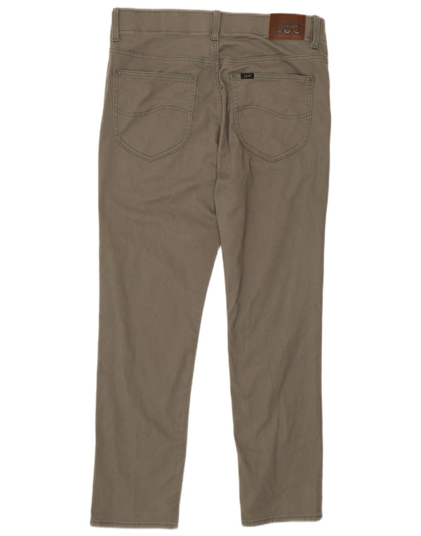 Lee Mens Extreme Motion Slim Tapered Casual Bukser W34 L30 Khaki Bomuld