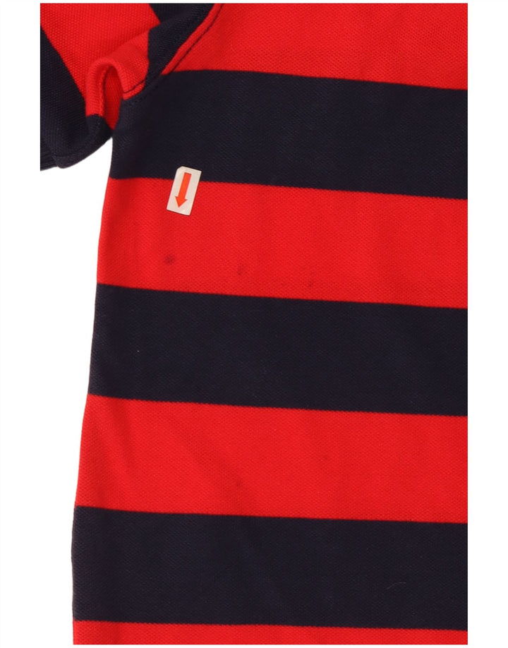 Joules Poloshirt til mænd i klassisk pasform Medium rødstribet bomuld