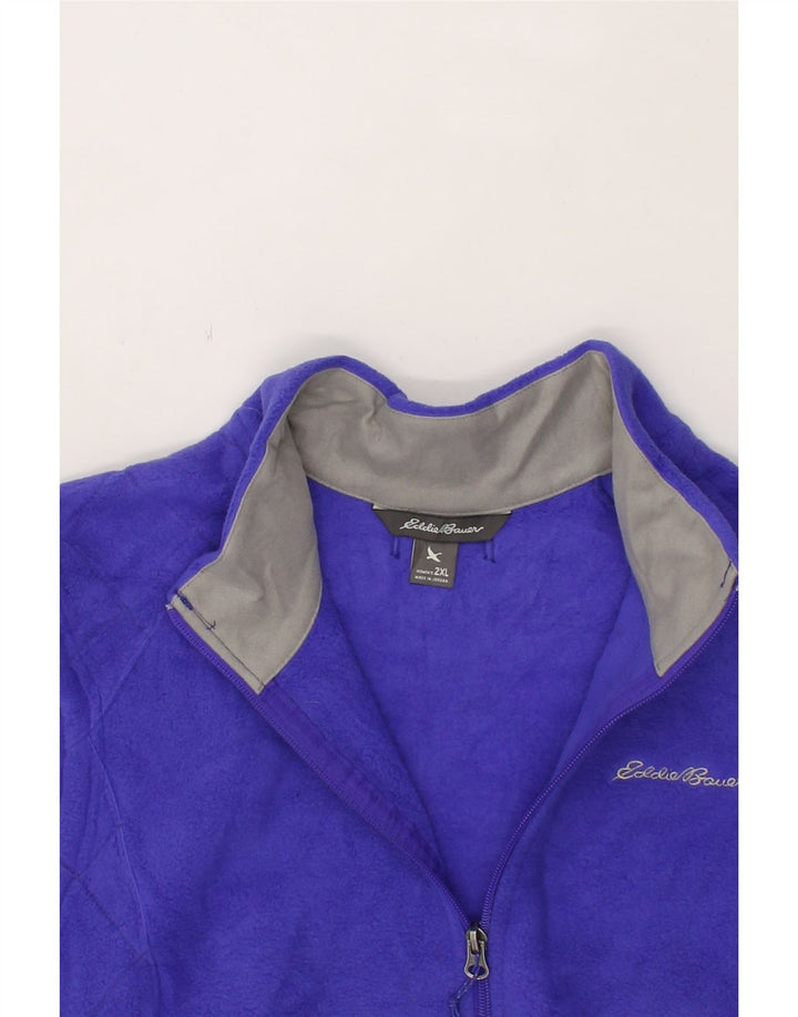EDDIE BAUER Womens Fleece Gilet UK 20 2XL Purple Polyester Vintage Eddie Bauer and Second-Hand Eddie Bauer from Messina Hembry 