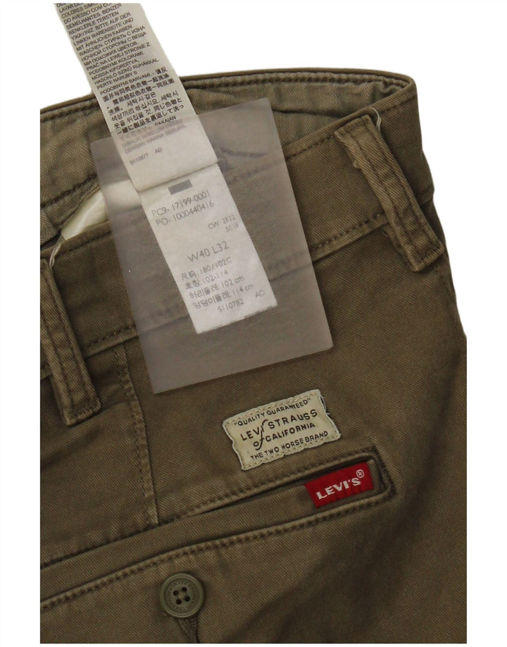 Levi's Herre Slim Tapered Chino Bukser W40 L32 Khaki Bomuld