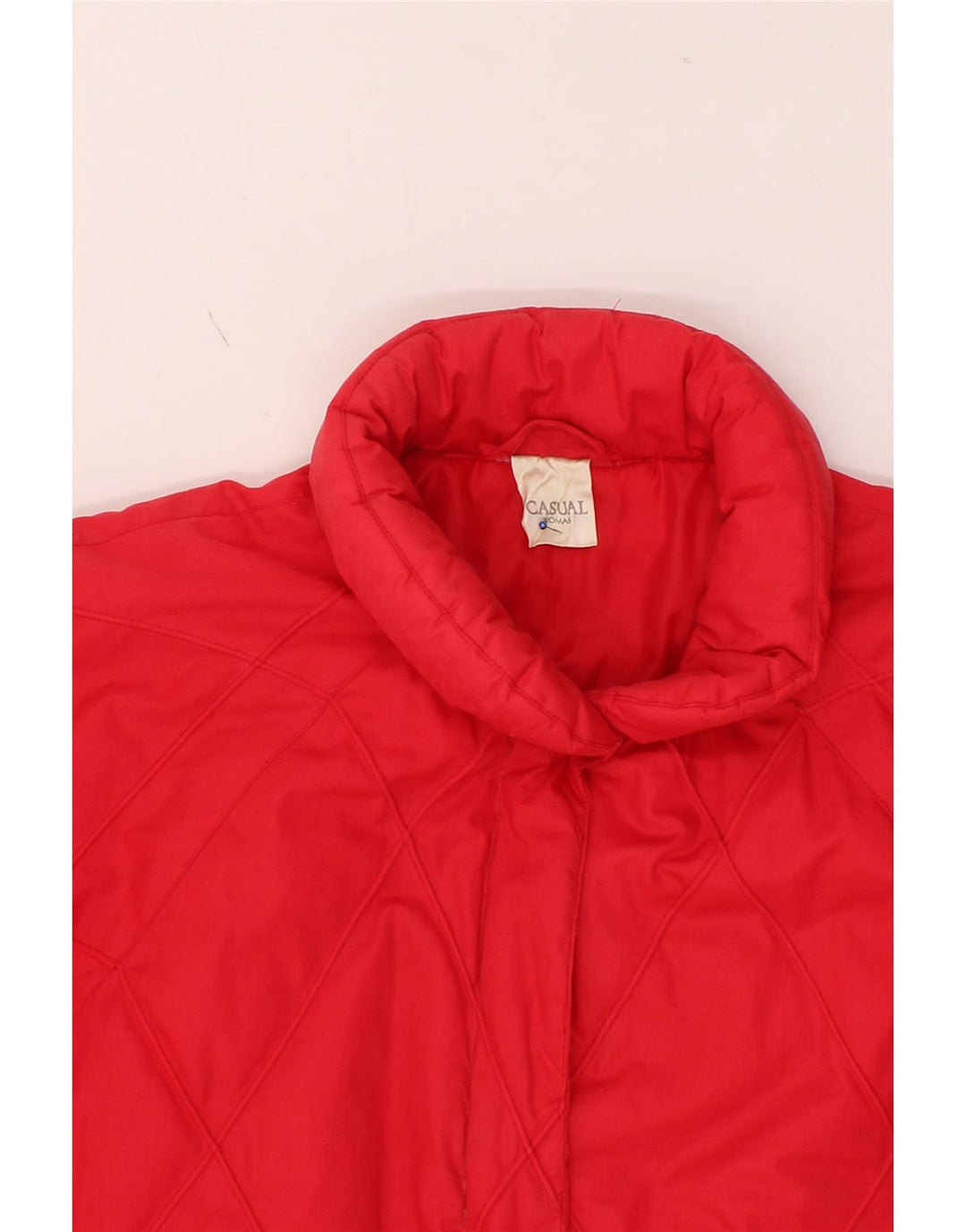 VINTAGE Womens Oversized Padded Jacket US 14 XL Pink Polyester Vintage Vintage and Second-Hand Vintage from Messina Hembry 
