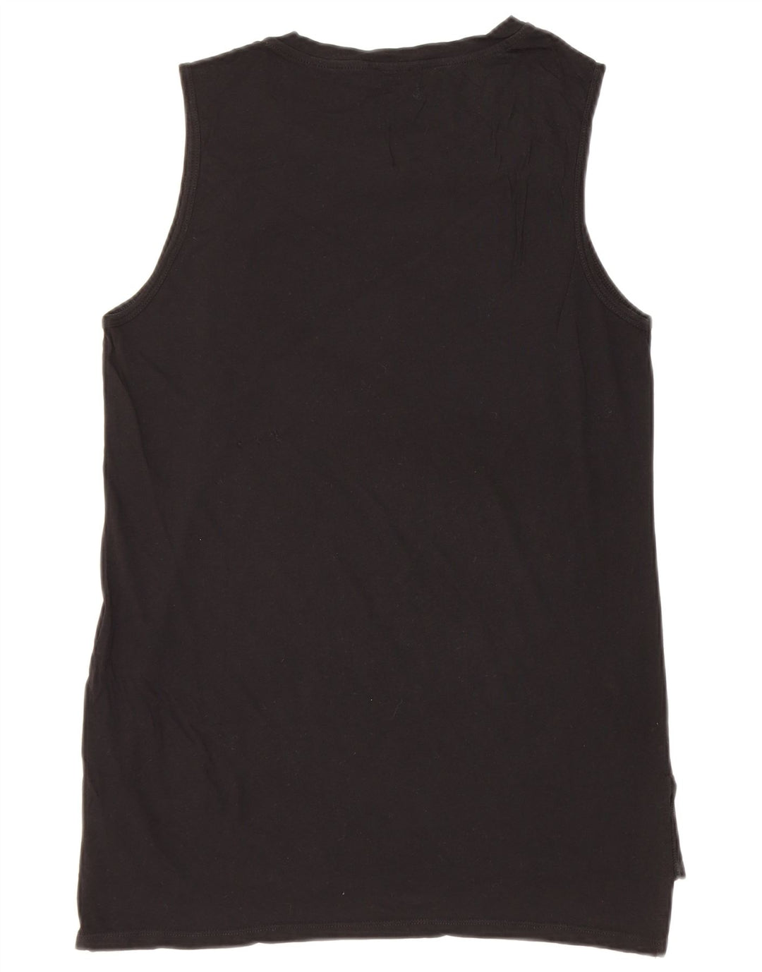 Benetton Dame Grafisk Vest Top UK 14 Medium Black Butterfly