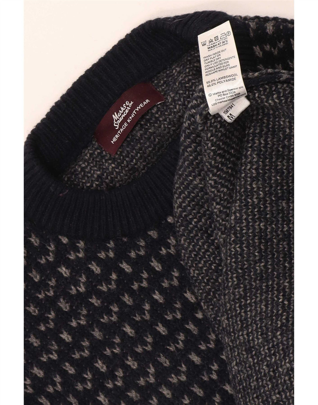 Marks & Spencer Heritage Heritage Jumper Sweater med rund hals Medium marineblå