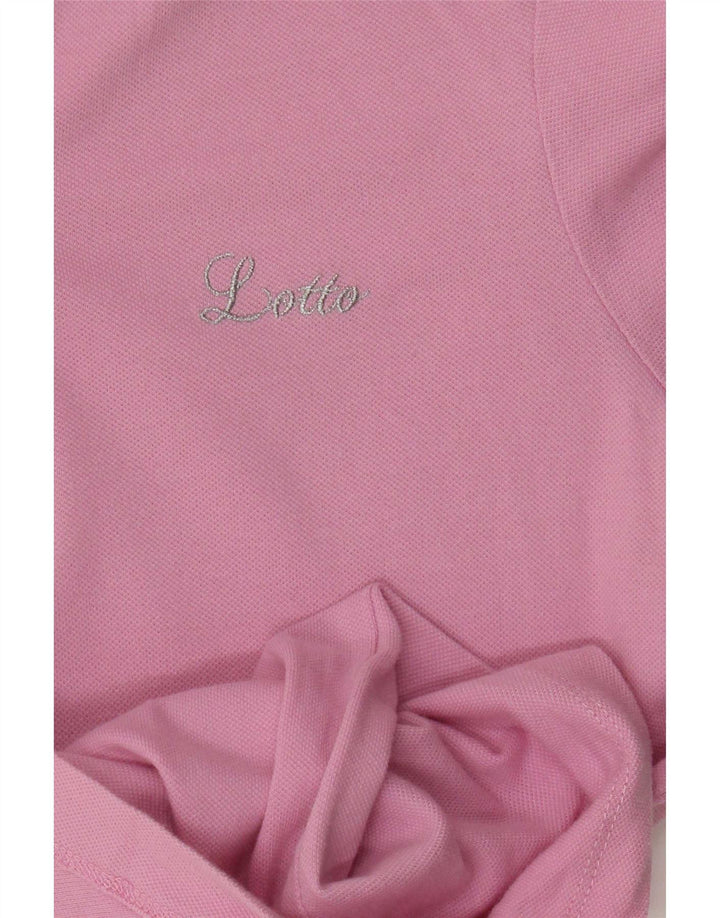 Lotto Dame Polo Shirt UK 12 Medium Pink