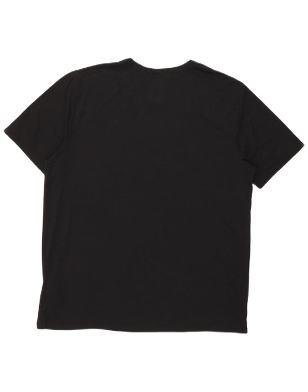 Nike Herre Dri Fit Grafisk T-Shirt Top XL Sort Polyester