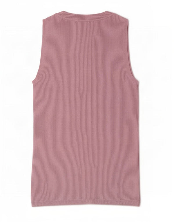 Marks & Spencer Damevest Top UK 8 Small Pink Viscose