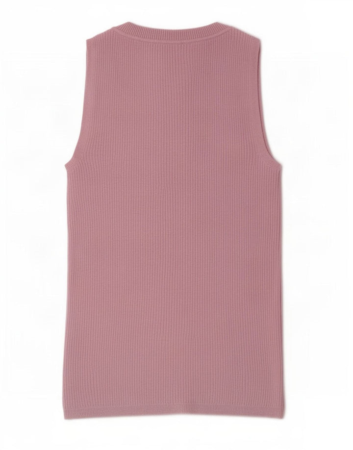 Marks & Spencer Damevest Top UK 8 Small Pink Viscose