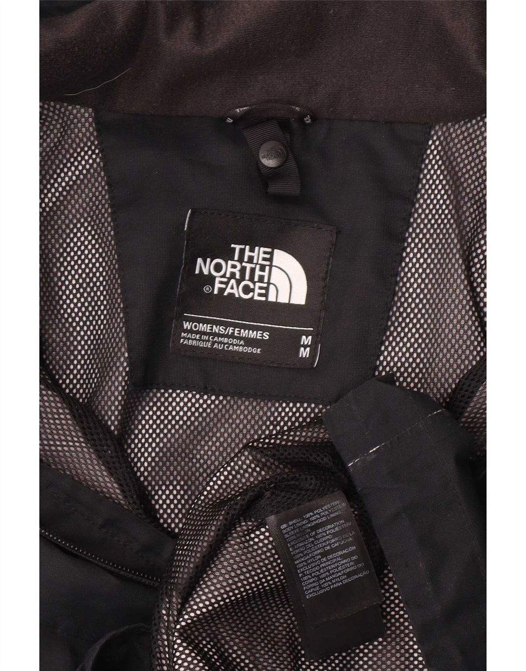 The North Face Regnjakke til kvinder UK 14 Medium Sort Polyester