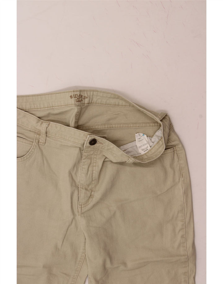 LEE Womens Riders Bermuda Shorts US 18 2XL W36 Beige Cotton Vintage Lee and Second-Hand Lee from Messina Hembry 