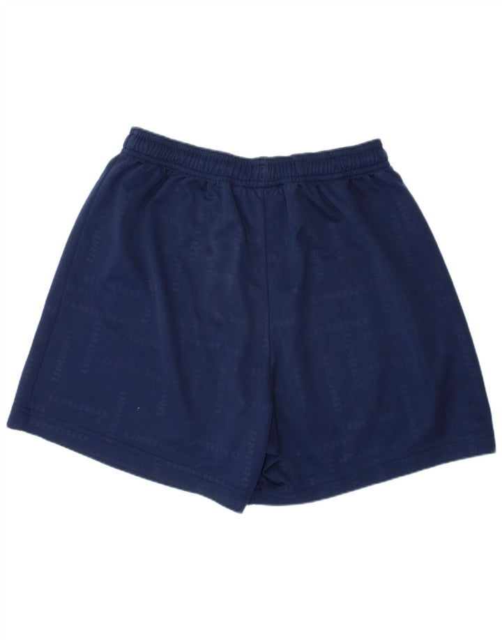UMBRO Grafiske sportsshorts til drenge 13-14 år marineblå polyester