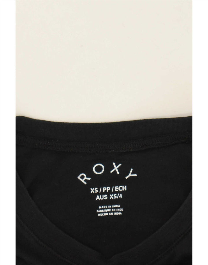 Roxy T-Shirt Top UK 6 XS Sort
