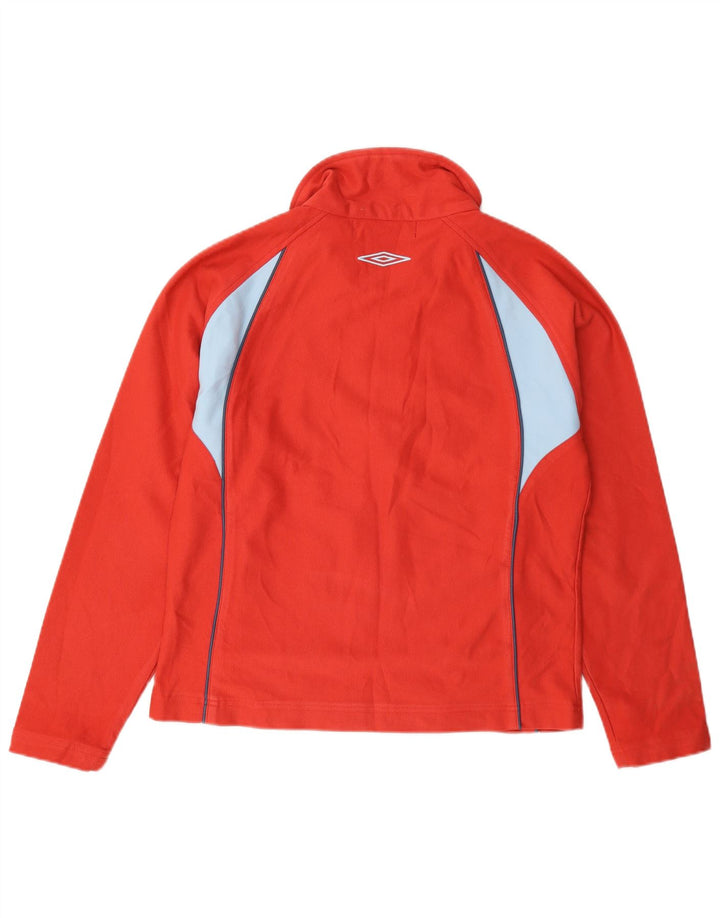 Umbro træningsdragt topjakke til kvinder UK 14 Medium Rød Colourblock Polyester